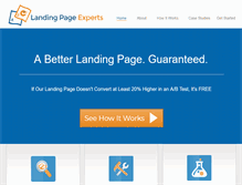 Tablet Screenshot of landing-page-experts.com